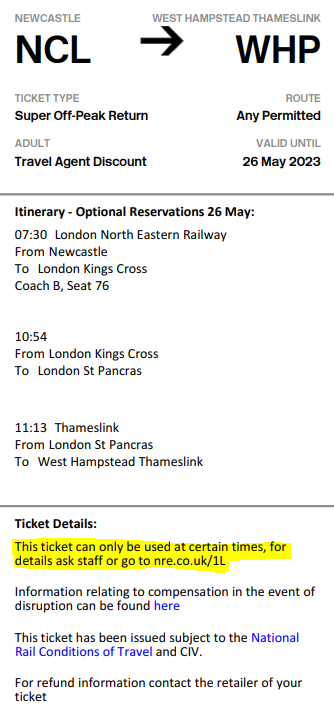 open return ticket